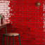 Emery Selenium Red 2X8 Hand Glazed Ceramic Wall Tile