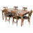 Extendable Solid Wood Base Dining Table-2036669777