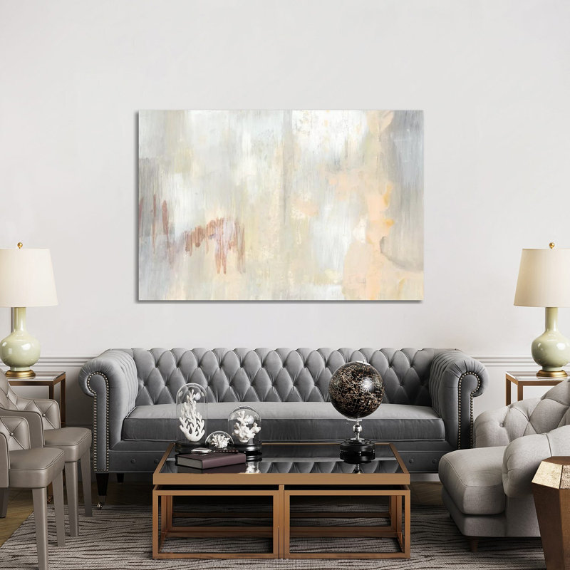 Barely Blush I by Jennifer Goldberger - Wrapped Canvas Painting, 152.5 cm H x 101.5 cm W