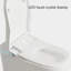 Toilette intelligente avec siège chauffant, toilette sans réservoir avec chasse d'eau automatique, température de siège réglable, allongée