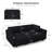 Corduroy Sofa Bed Modular Sectional Sofa Convertible Sofa Livingroom Bedroom Apartment Storage Couch-1679091971