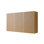 Armoire murale de salle de bain de 41 po Mitch, composée de 3 armoires avec portes, pouvant être utilisée en combinaison ou individuellement, convenant à la salle de bain, au salon et à la buanderie, grain de bois de chêne Corolla