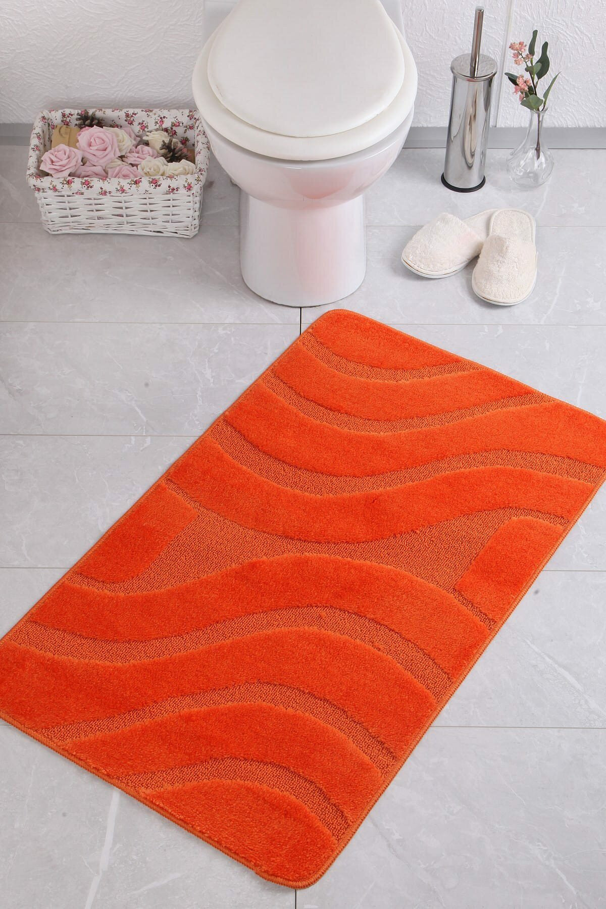 East Urban Home Aun Solid Color Bath Rug Wayfair 1202