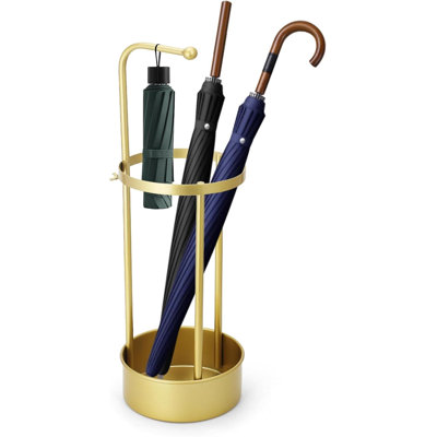 Golden Rustproof Umbrella Stand