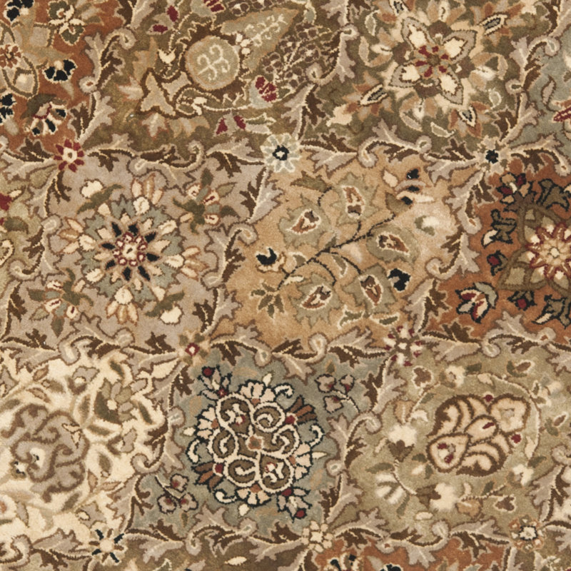 Tapis abstrait en laine Evie New Zealand, Rond 6 pi