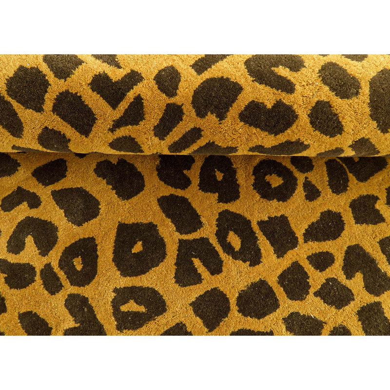 Hand Tufted Animal Print Area Rug, Rectangle 9" x 12"