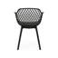 Chaise d'extérieur pour 2 personnes en polypropylène résistant aux intempéries, profondeur de 21,78 po, largeur, hauteur de 31,95 po, cadres de 11,25 lb et style moderne pour les repas, dans un style profond, large, haut, aux lignes épurées
