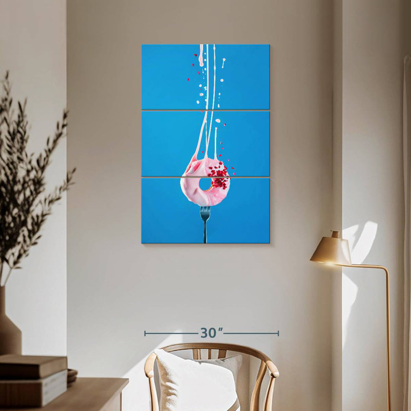 Yarlin Creamy Raspberry Doughnut, 57'' H x 36'' W