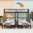 Courtnie Twin Over Twin & Twin Metal L-Shaped Bunk Beds-211853338
