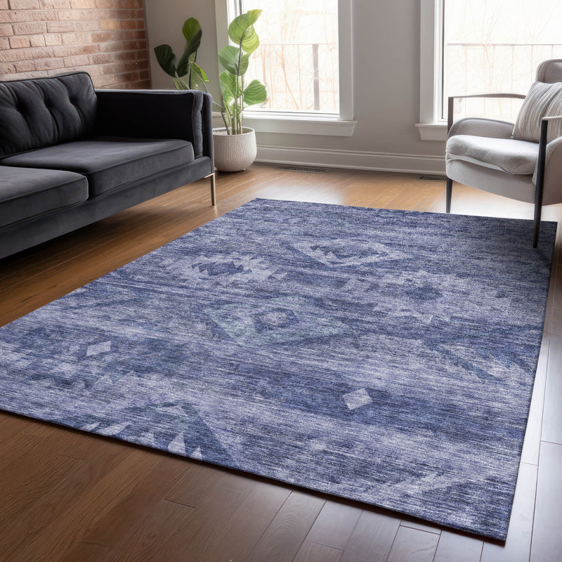 Shilynn Washable Southwestern Indoor / Outdoor Rug, Rectangle 2'6" x 3'10"