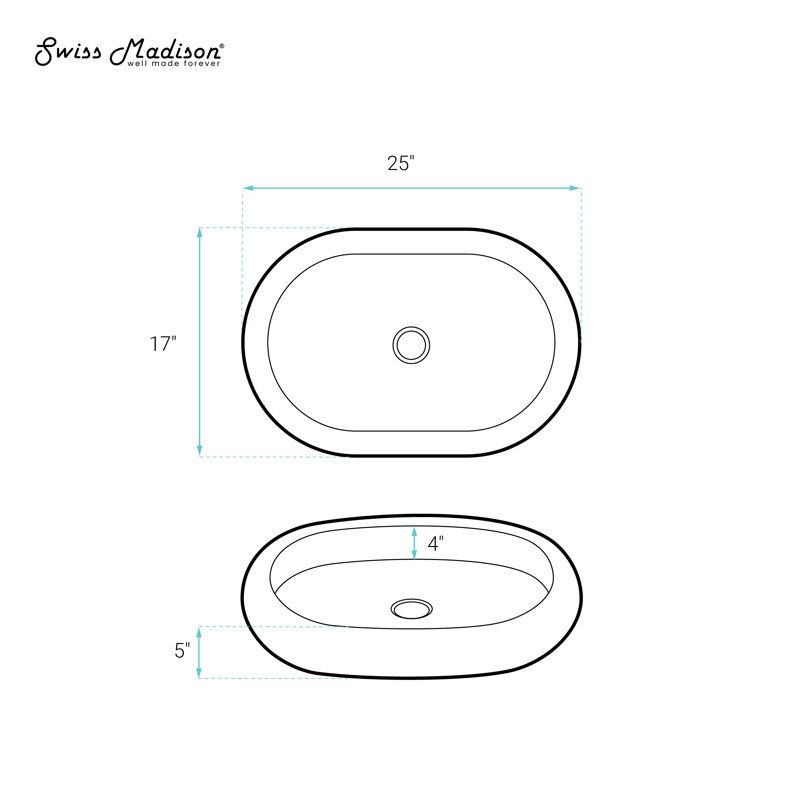 Lavabo vasque ovale Plaisir