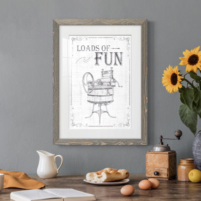 Blanchisserie «Laundry Today IV» mat Premium - prêt à accrocher