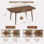 Ensemble de salle à manger extensible en bois massif avec 2 bancs, extension continue de 120 à 160 cm, 4 à 8 places assises, pour salle à manger, cuisine ou salon.-164488619