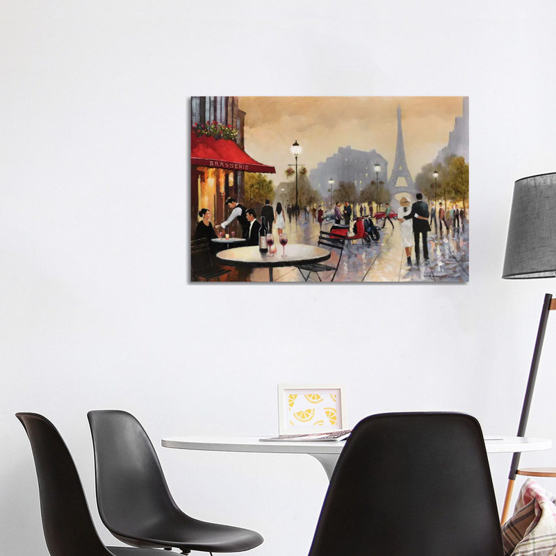 Paris Stroll by E.A. Orme - Painting on Canvas, Wrapped Canvas, 152.5 cm H x 101.5 cm W x 3.175 cm D