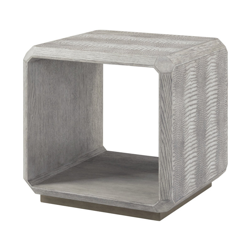 Spencer St. James Side Table, Argento