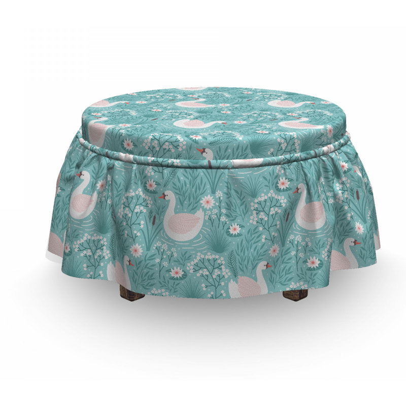 Box Cushion Ottoman Slipcover