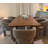 Upholstered Barrel Dining Arm Chair-1622306068