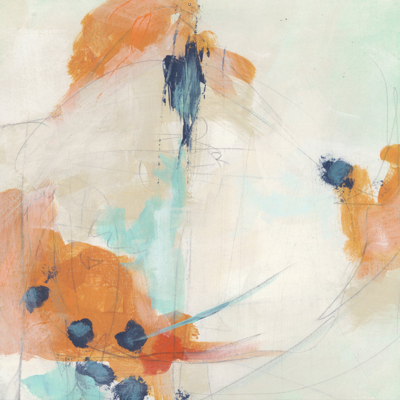 Plot Point II - Wrapped Canvas Painting, 30cm H x 30cm W