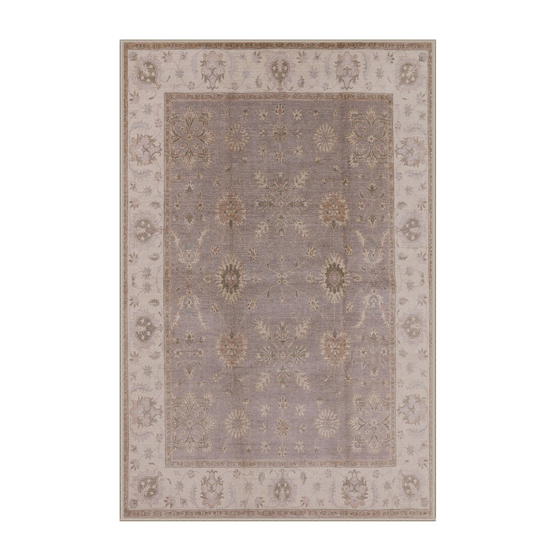 Tapis oriental mauve / beige Muli, Rectangle 5 pi x 8 pi