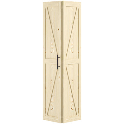  RoomTec Paneled Solid Wood Finished Barn Door without Installation Hardware Kits