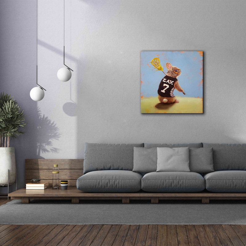 'Lax Bunny' by Lucia Heffernan, Canvas Wall Art, 37" H x 37" W x 1.5" D