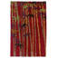 Bamboo Floral Area Rug in Gray/Red-10214051