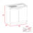 Rectangle 2-Door Utility Sink And Cabinet-309817084-302766911