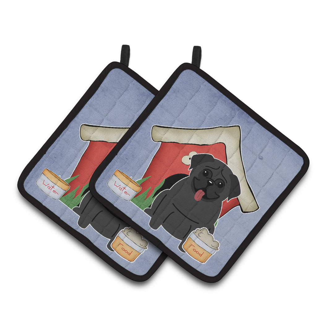 Caroline's Treasures Dog House Polyester Potholder (Set of 2) Caroline's Treasures 
