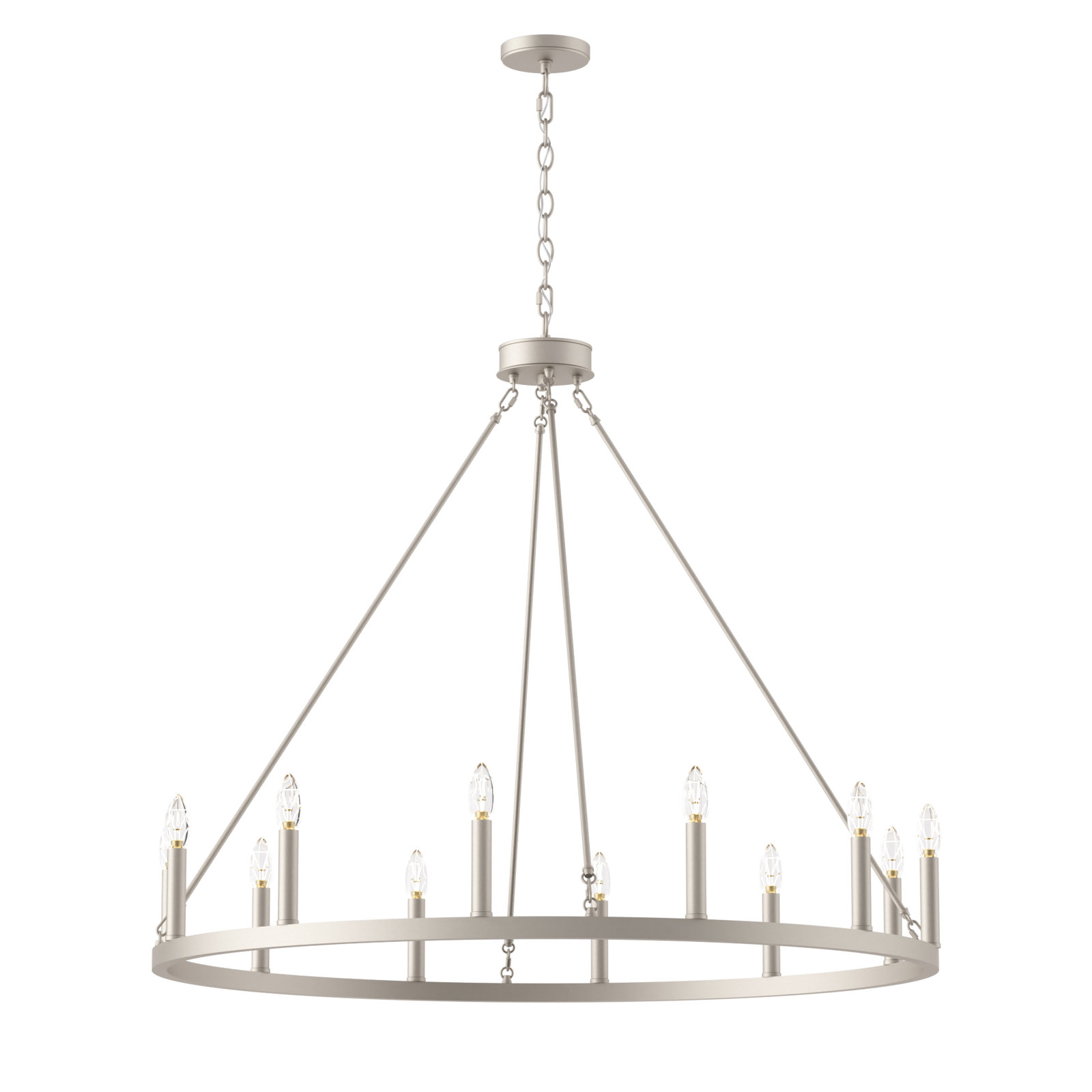 Madalyn 12-Light Chandelier, Antique Silver