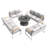 Beilul 10 - Person Patio Conversation Set with Cushions-2132631326