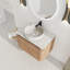 Meuble-lavabo mural moderne avec lavabo d'art en céramique et 2 portes à fermeture douce-2072880800-2072880815