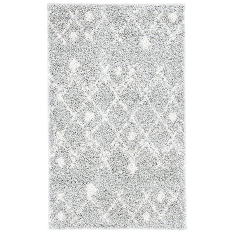 Saira Berber Shag Performance Geometric Rug, Rectangle 2'6" x 4'