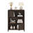 Guinna 31.5'' Modern Farmhouse 5-Cube Bookshelf With Wave-Pattern Doors And Rounded Corners, Bookcase Organizer For Living Room, Bedroom, Or Home Office-802210635