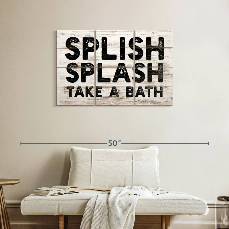 Ketti Funny Bathroom Splash, 24" H x 38" W