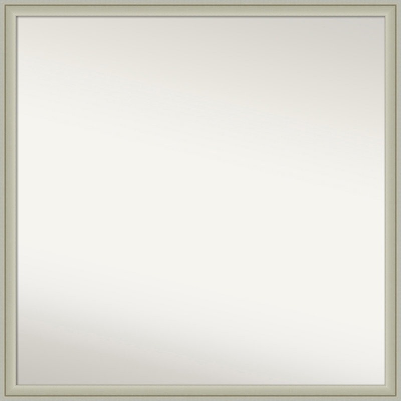Miroir mural Florence, Argent, 27,75 po x 27,75 po, Carré