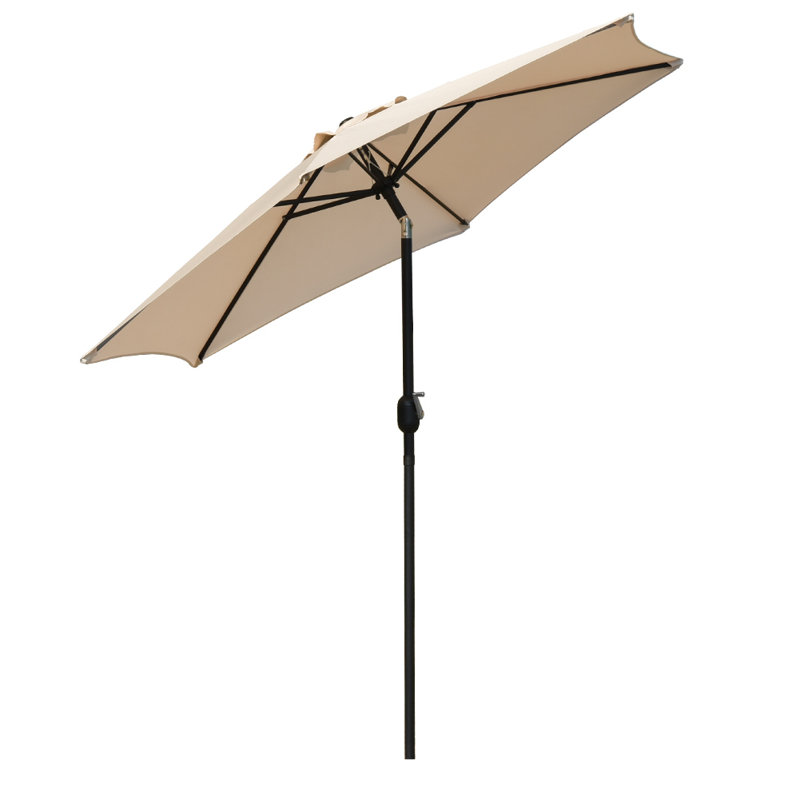Ardolino Market Parasol, Beige, 240cm H x 250cm W x 250cm D