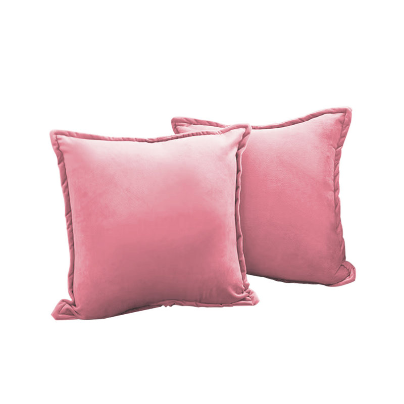 Housses de coussin en velours doux Meisimengsha, ensemble de 2 - Coussins décoratifs carrés pour canapé, canapé, chambre à coucher, salon