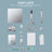 10 inch Bathroom Wall Mounted Rainfall Shower Head System with Faucet Rough-in Valve-86475436