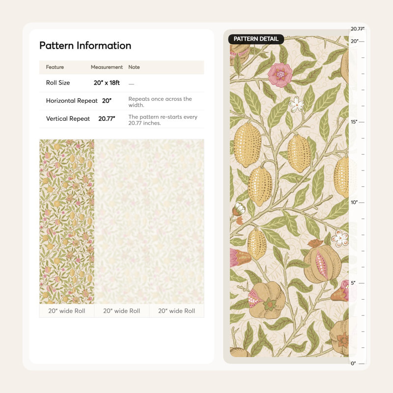 Papier peint William William, Jaune