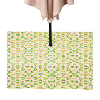Alaer Coins Clovers Water Repellent Tablecloth