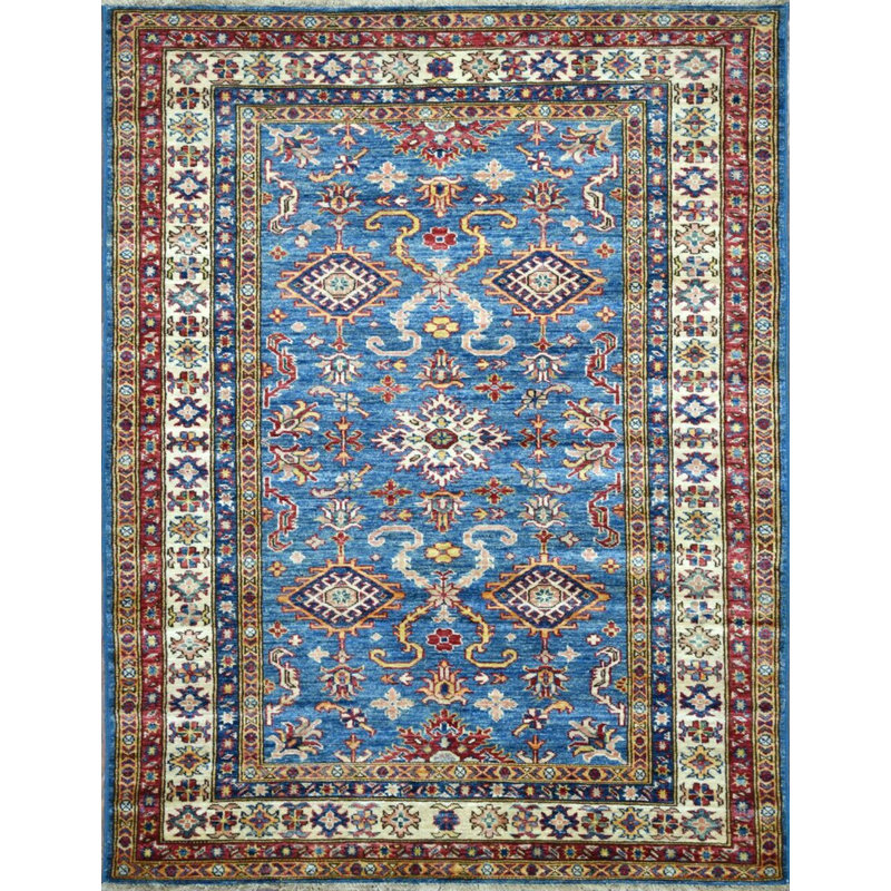 Traditional, Transitional One-of-a-Kind Rectangle 3'11" X 5'9" Hand Knotted Area Rug