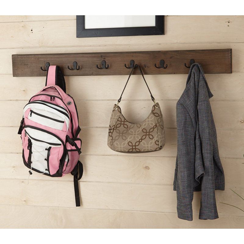 Solid Wood Wall 10 - Hook Wall Mounted Coat Rack