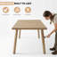 Table de salle à manger d'extérieur en aluminium 63 po avec trou pour parasol 63 po-42856375