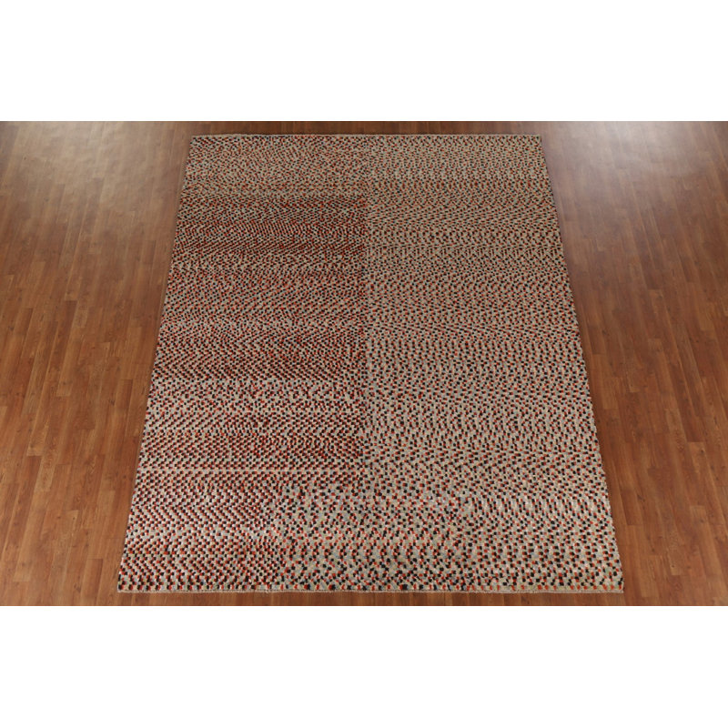 Contemporary Abstract Oriental Area Rug 8x10