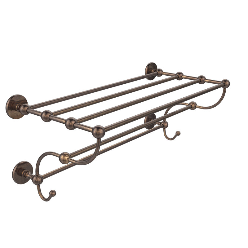 Dalston Metal Bracket Shelf, Matte White, 12" H x 36" W x 14" D