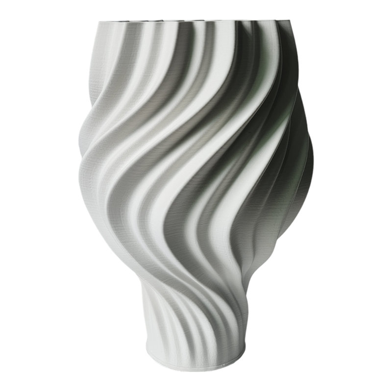 Vase Modern, H 17,5 po x l 12 po x P 12 po