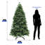  Arbre de Noël artificiel épinette de 6,5 pi avec lumières préinstallées