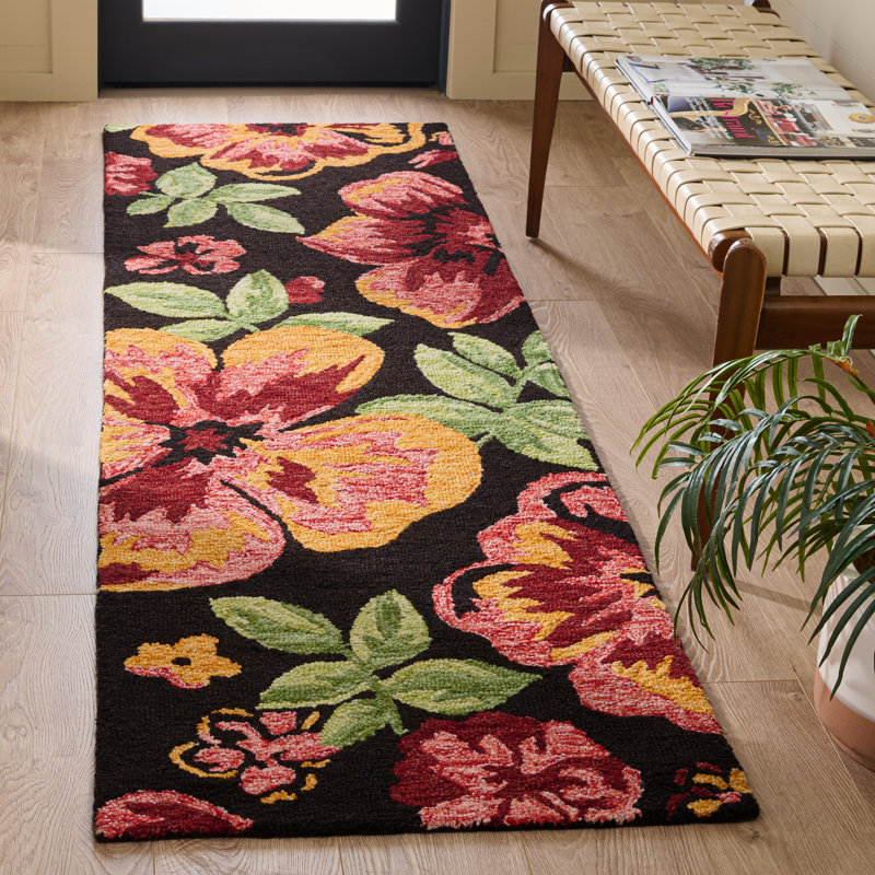 Jardin Hand Tufted Wool; Cotton Floral Indoor Rug, Runner 2'3" x 8'