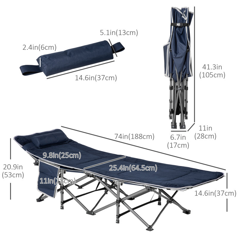 Cot, Blue