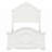 Classic White Finish Panel Bed